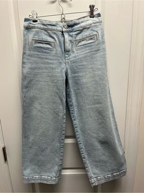 Talbots Light Wash Wide Leg Crop Jeans - Size 2